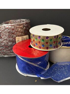 4 Assorted Wired Ribbon